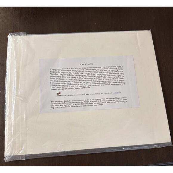 Romero Britto Eat Pack At Miami Beach Pop Art - 6” X 9” - Picture 6 of 9